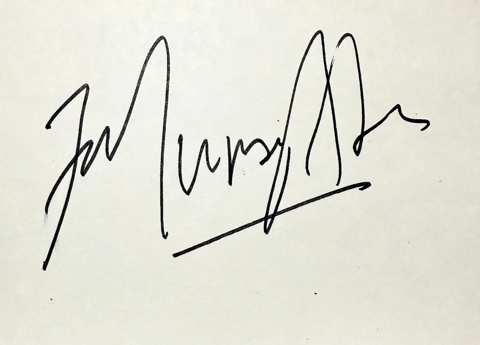 F. Murray Abraham — F. MURRAY ABRAHAM Signed Autograph 4" x 6" INDEX CARD Scarface THIRTEEN GHOSTS, image 2