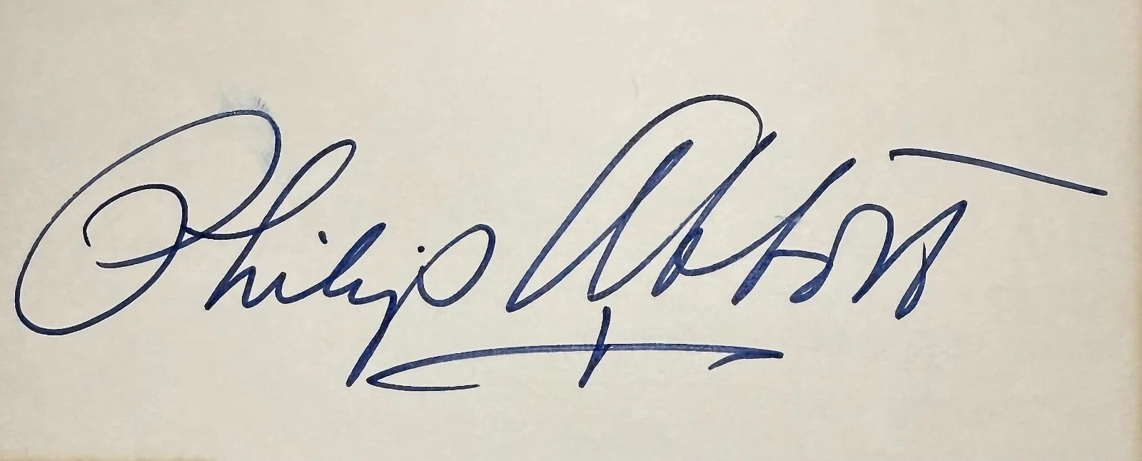 Phillip Abbott — PHILLIP ABBOTT Signed Autographed 4"x 6" INDEX CARD THE INVISIBLE BOY HANGAR 18, изображение 2