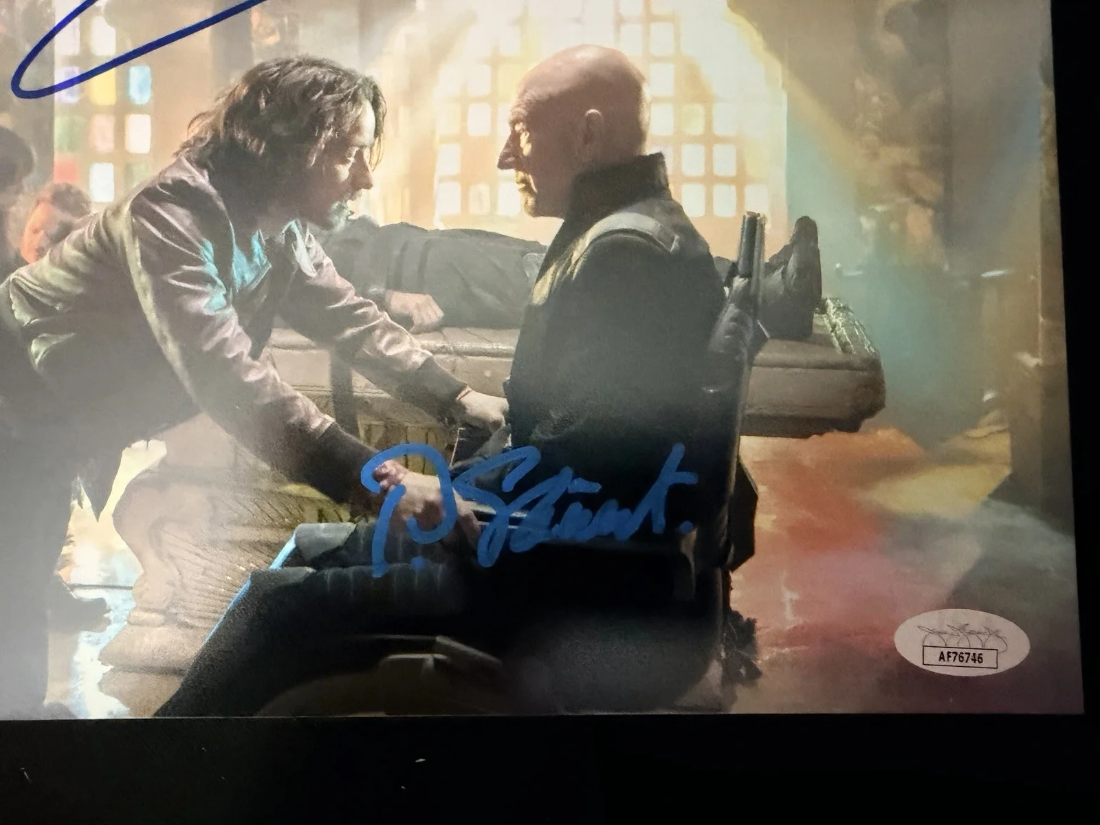 Patrick Stewart James McAvoy — X-Men Cast Patrick Stewart James McAvoy Autographed Signed 8x10 JSA Beckett, изображение 2