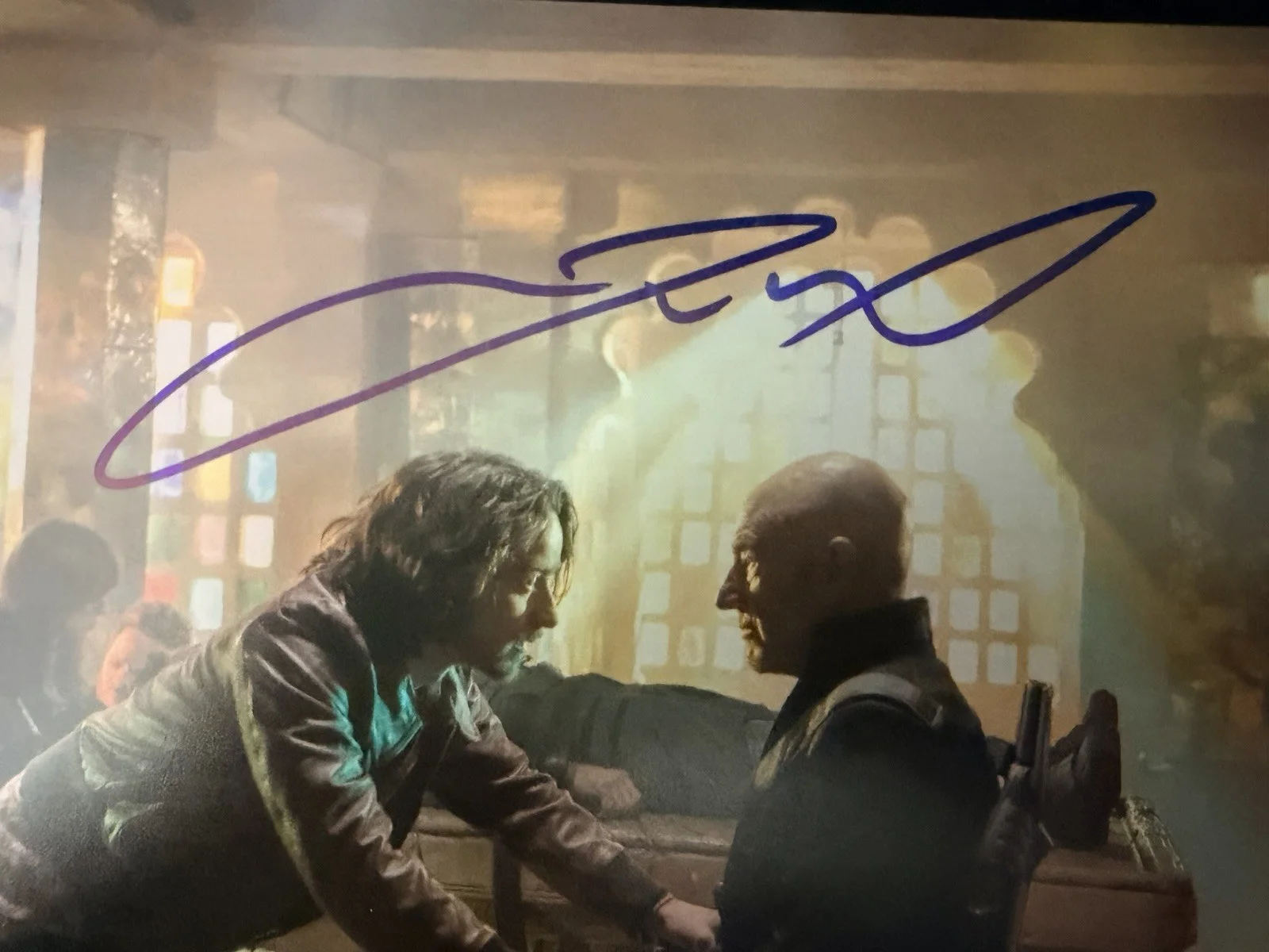 Patrick Stewart James McAvoy — X-Men Cast Patrick Stewart James McAvoy Autographed Signed 8x10 JSA Beckett, изображение 3