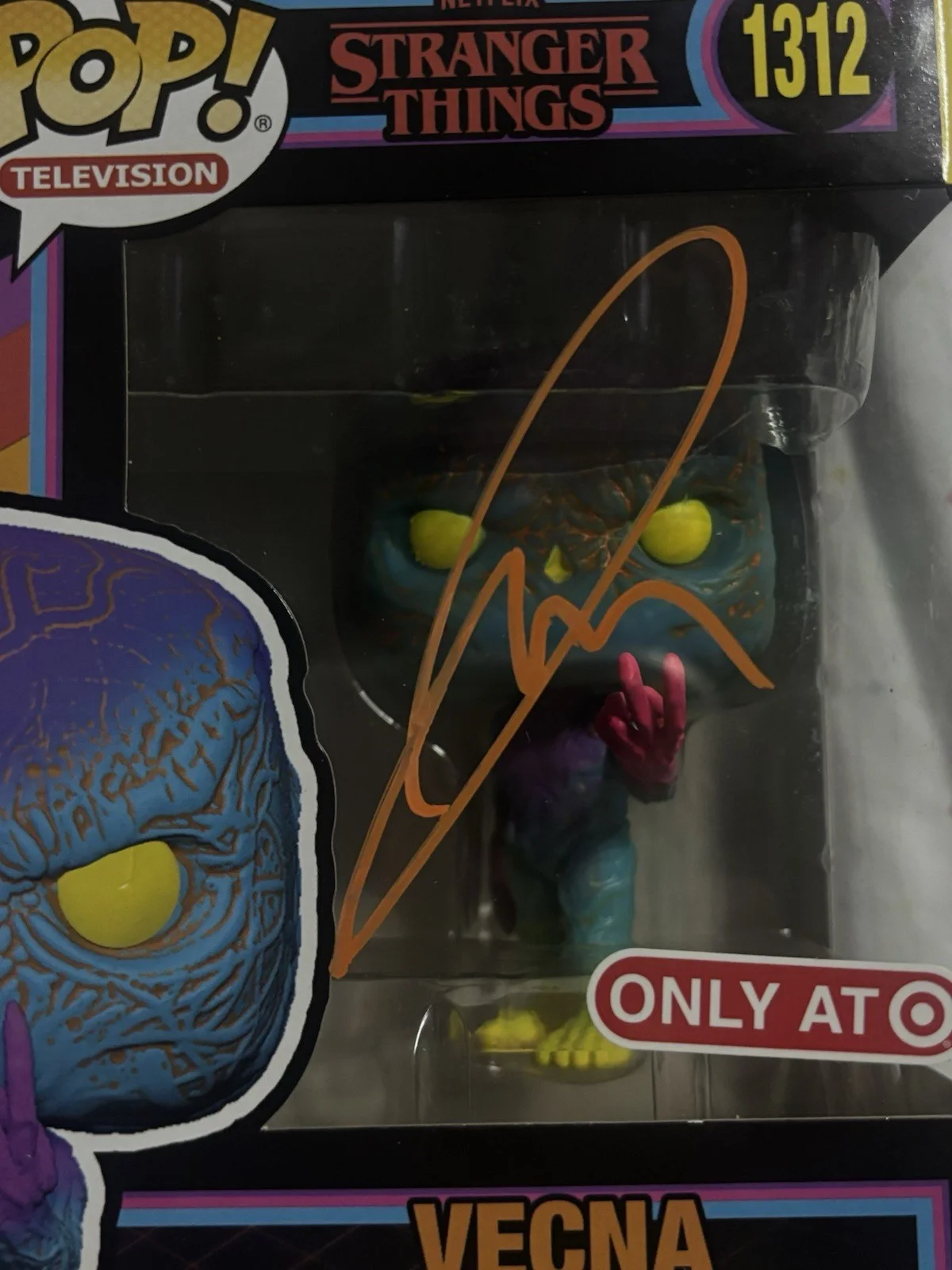 Jamie Campbell Bower Autographed Vecna Funko Pop Stranger Things W Video Proof, image 2
