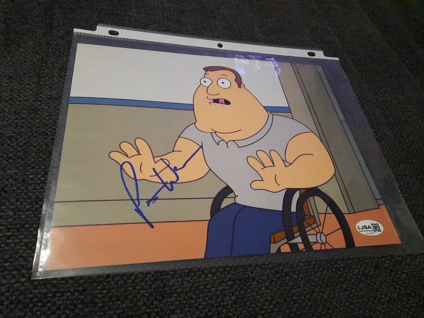 Patrick Warburton — Patrick Warburton signed photo autographed JSA Certified Family Guy Joe Swanson