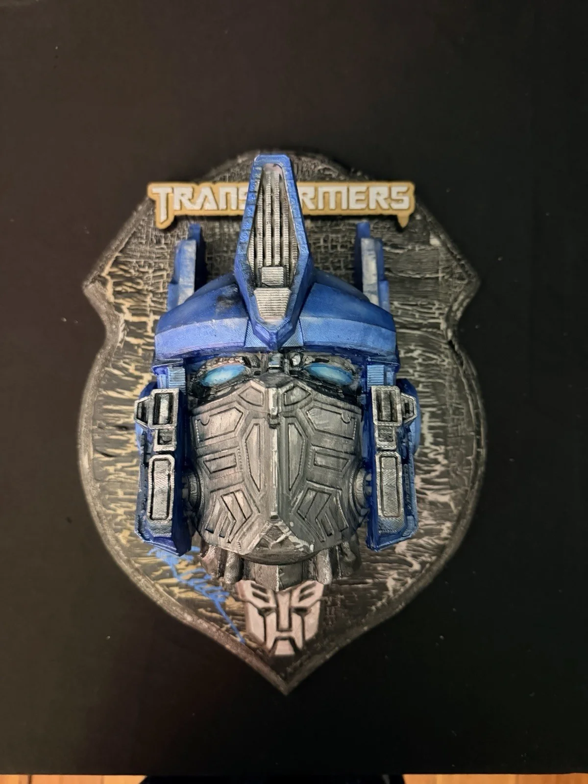 PETER CULLEN — PETER CULLEN HAND SIGNED OPTIMUS PRIME FULLSIZE BUST BECKETT COA RARE, image 2