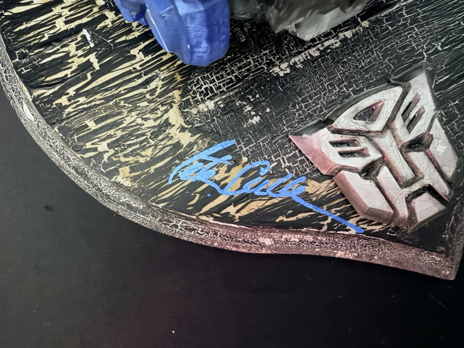 PETER CULLEN — PETER CULLEN HAND SIGNED OPTIMUS PRIME FULLSIZE BUST BECKETT COA RARE, image 4