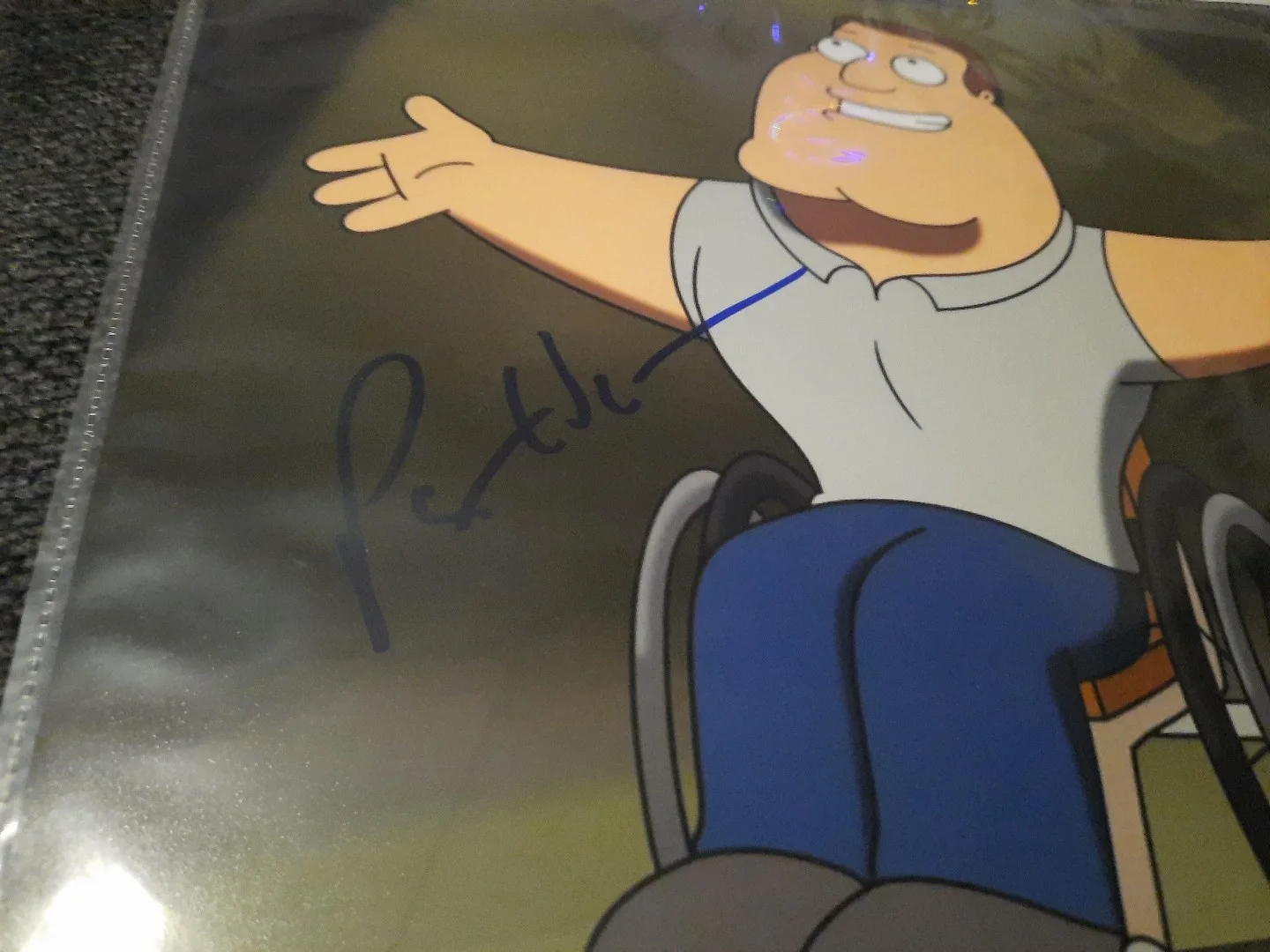 Patrick Warburton — Patrick Warburton signed photo autographed JSA Certified Family Guy Joe Swanson, image 2