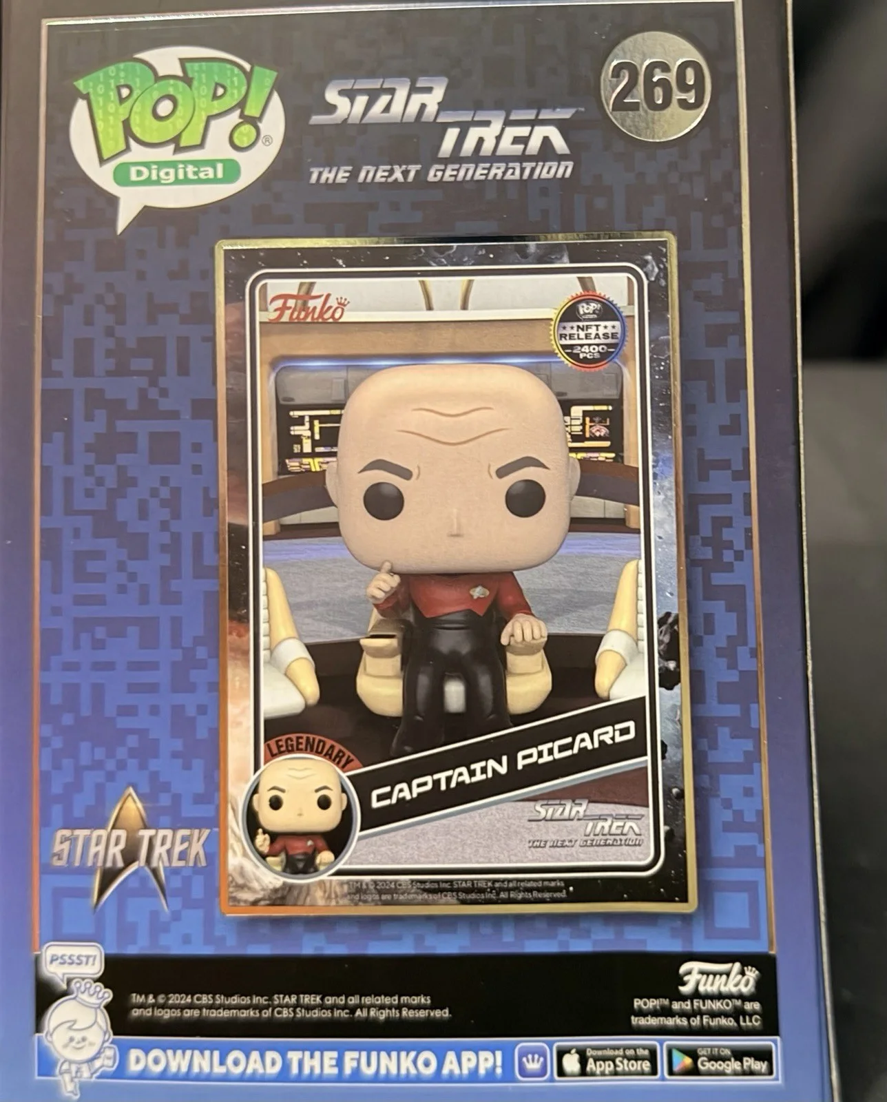 Patrick Stewart — PATRICK STEWART Signed Jean Luc Picard Funko BECKETT COA autograph Star Trek TNG, изображение 3