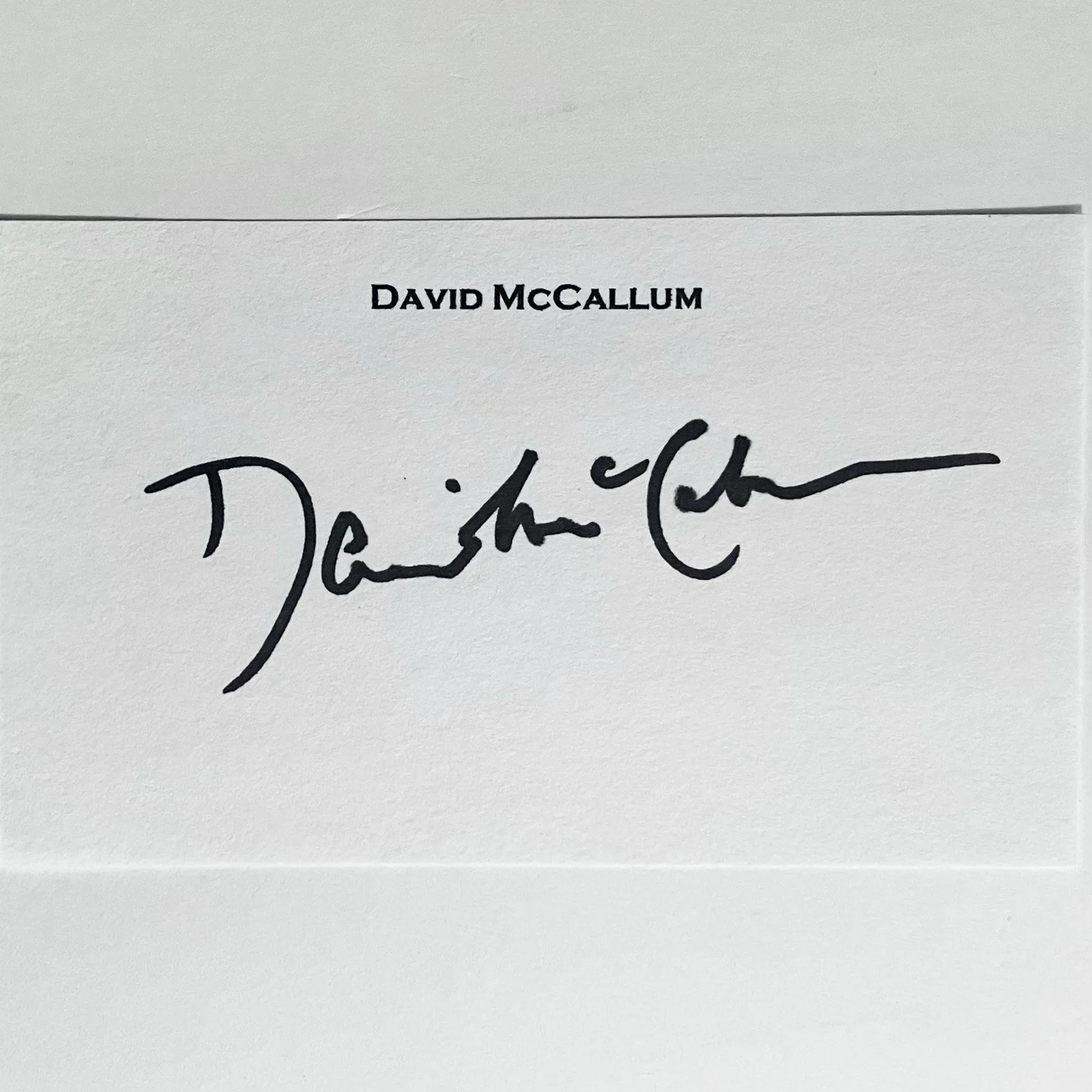 David McCallum — NCIS Signed 3x5 Card / DAVID McCALLUM (1933-2023) As Ducky / MAN FROM U.N.C.L.E., изображение 2
