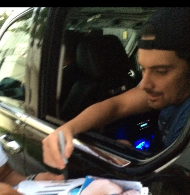 Brad Paisley Country Music Concert Signed 8x10 Photo Autograph COA Proof PSA 10, изображение 2