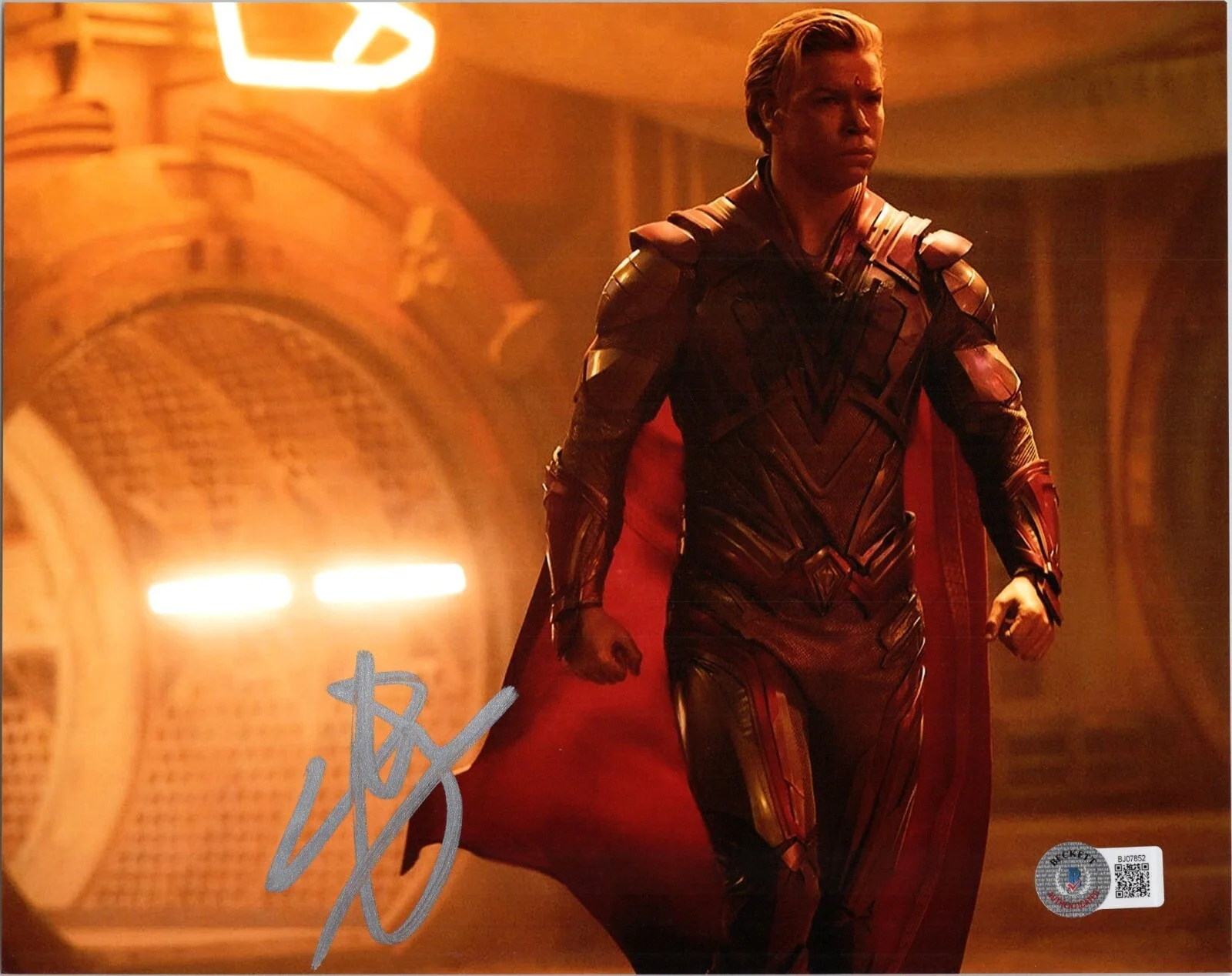 Will Poulter — Will Poulter Guardians Of the Galaxy Adam Warlock Signed 8x10 Photo Beckett 3