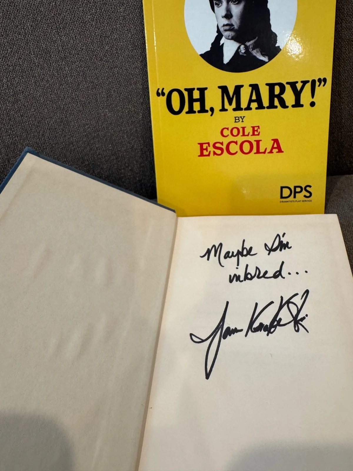 Jane Krakowski — Rare OH, MARY! Broadway Jane Krakowski signed PROP from NYC Broadway Show Script, image 5