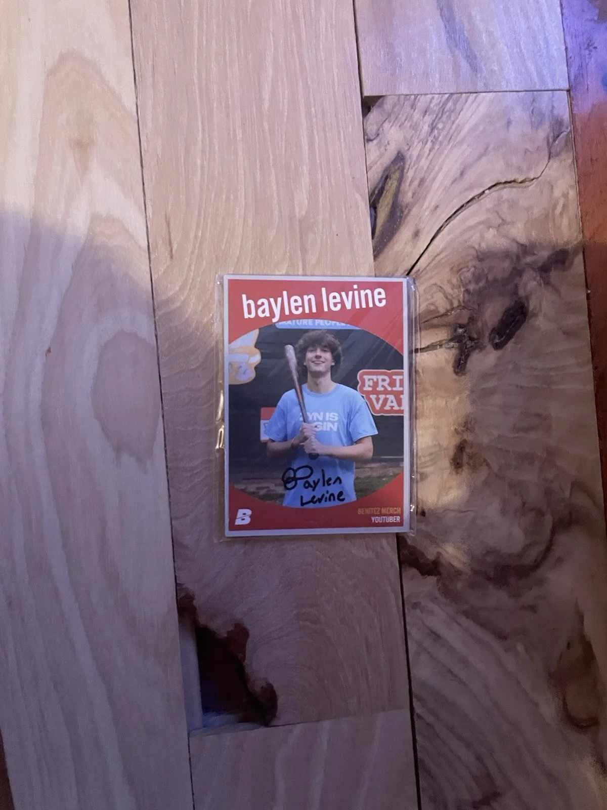 Baylen Levine Signed Card, image 4