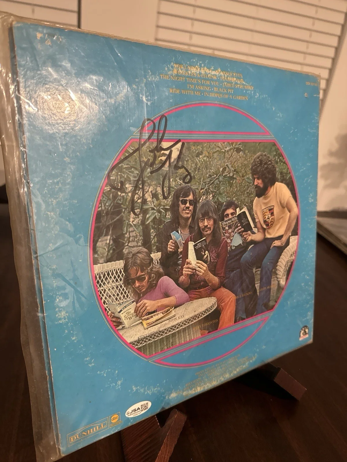 Steppenwolf signed lp steppenwolf debut john kay autograph jsa Coa ck06164, image 2