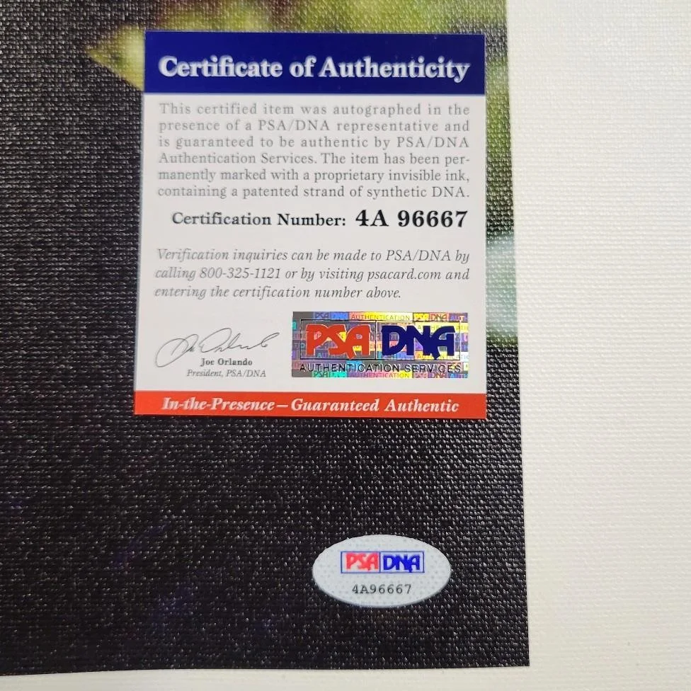 Gene Wilder — Gene Wilder signed Willy Wonka 16x20 Canvas Photo Autograph (A) ~ PSA/DNA COA, изображение 3