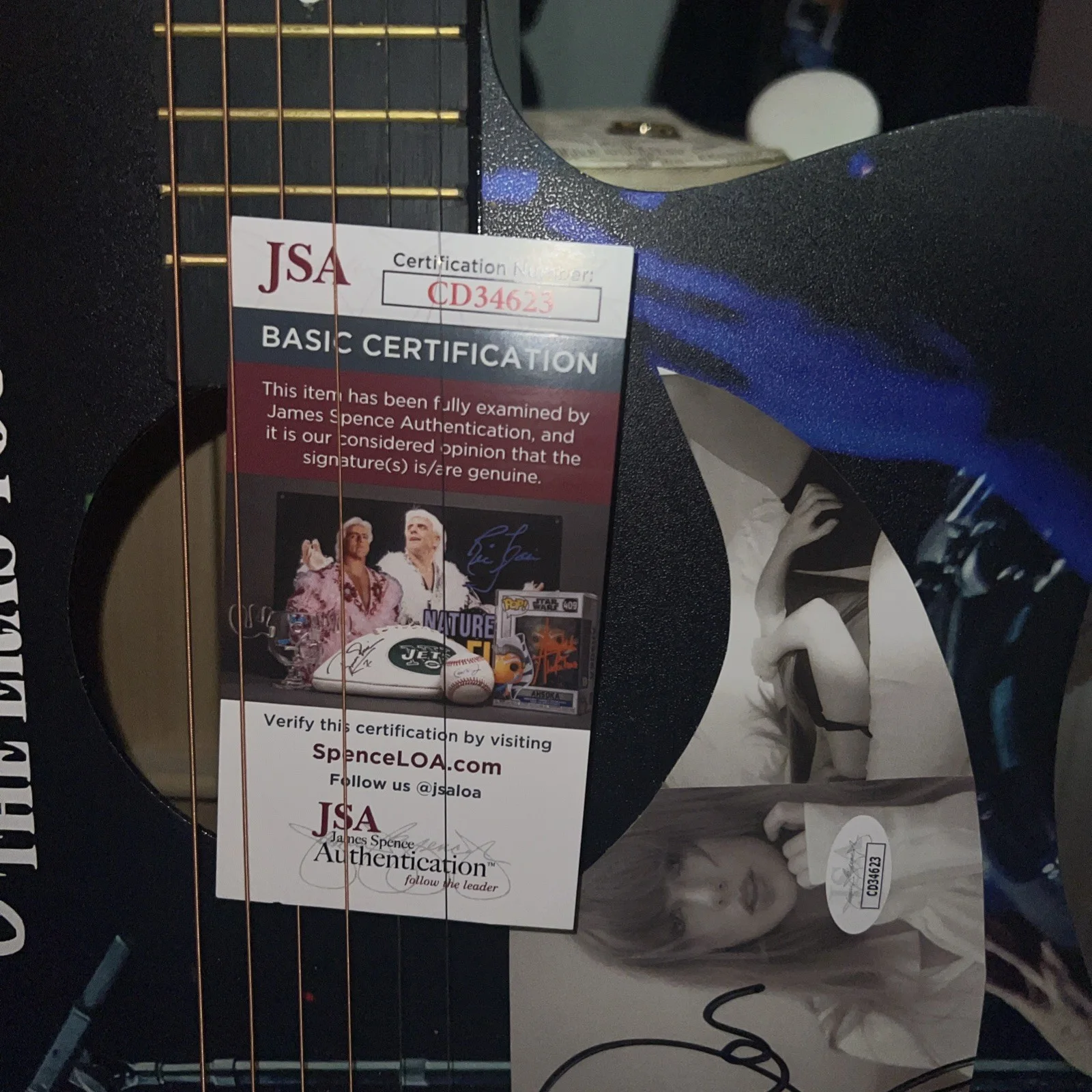 🚨Rare TAYLOR SWIFT Signed CUSTOM FULL SIZE Acoustic Guitar JSA Cert 🚨🚨🎸, image 5
