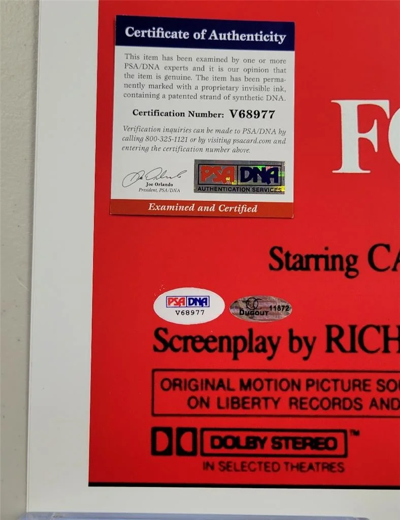 Roger Moore James Bond signed For Your Eyes Only 24x36 Movie Poster auto (B) PSA, image 3