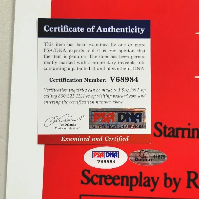 Roger Moore James Bond signed For Your Eyes Only 24x36 Movie Poster auto (A) PSA, image 3