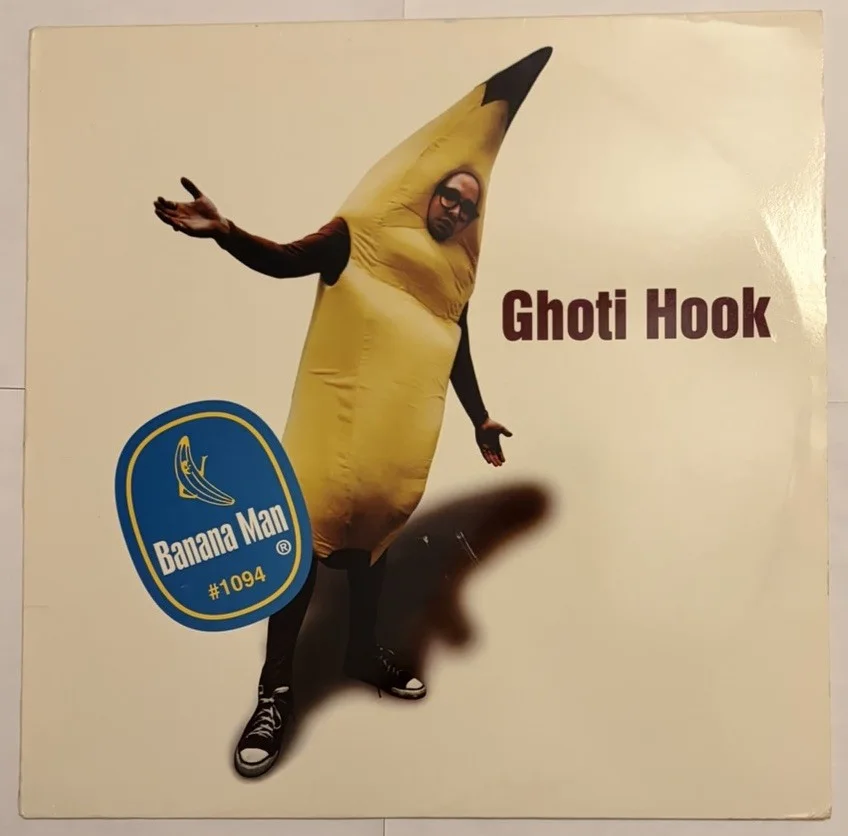 Ghoti Hook Banana Man Signed Autographed 1997 Orange White Marbled Vinyl Record, изображение 2