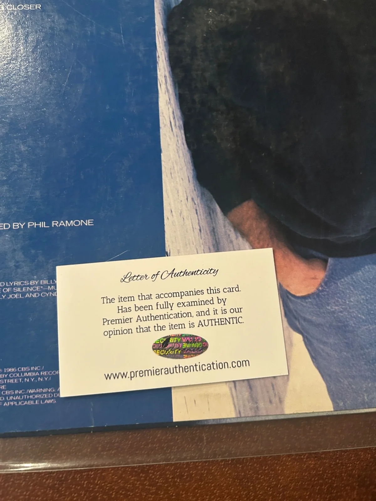 Billy Joel- The Bridge AUTOGRAPHED/SIGNED Album w COA 1986 Authenticated, image 5