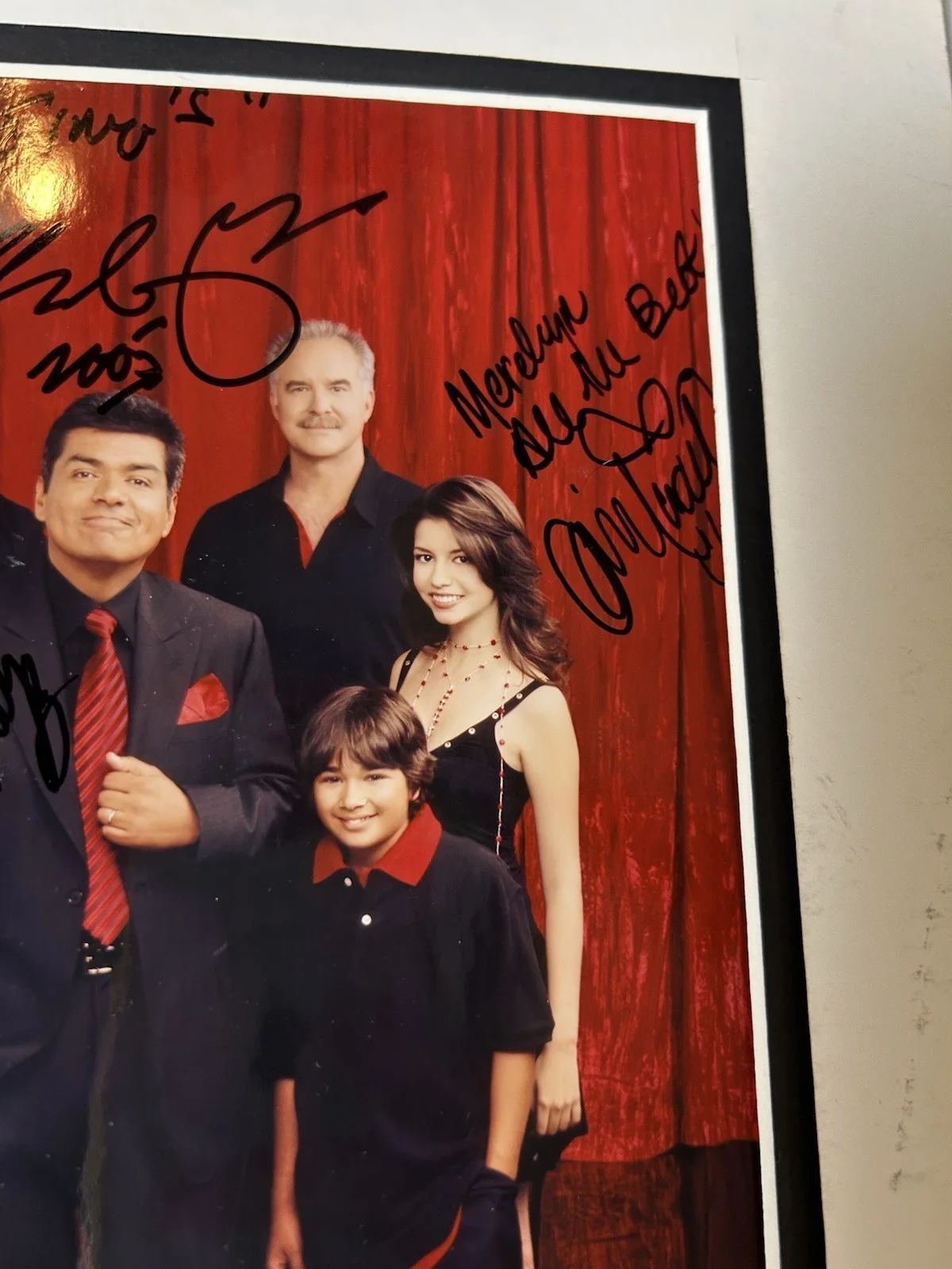 George Lopez — GEORGE LOPEZ SHOW Full Cast Signed Autograph 11x14 Photo “Merelyn 2003”TV Sitcom, изображение 5