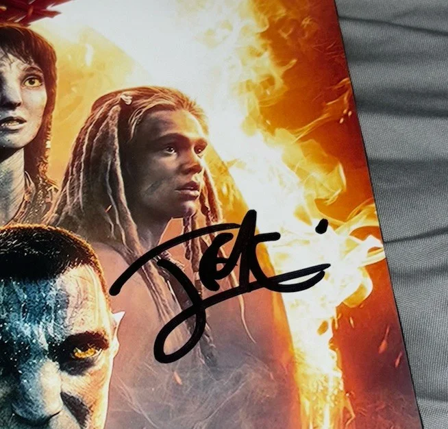 Avatar Fire & Ash Signed Cast 12x18 Photo x5 Jack Champion, Bailey Bass +3, image 4