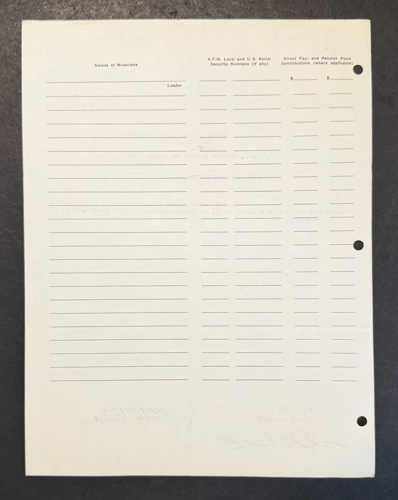 Original 1969 Gordon Lightfoot Signed Concert Contract Rosse Hall Kenyon College, изображение 3