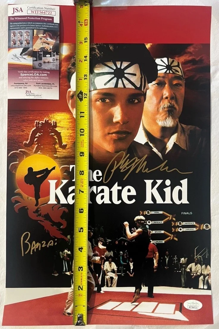 Ralph Macchio Banzai — Ralph Macchio "Banzai" Signed Autographed 'The Karate Kid' 11x17 Photo JSA COA, изображение 5