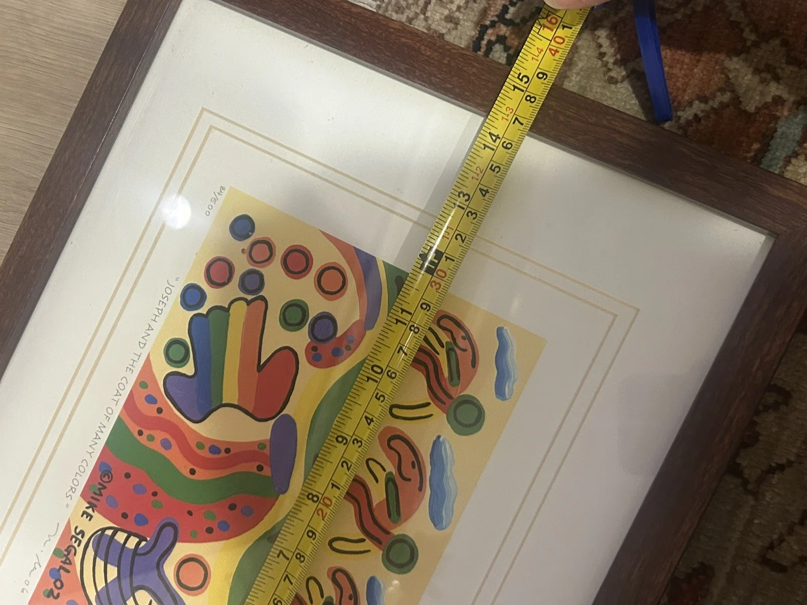 Mike Segal — Mike Segal Signed 84/500 Joseph And The Coat Of Many Colors ￼Framed Matte, изображение 5