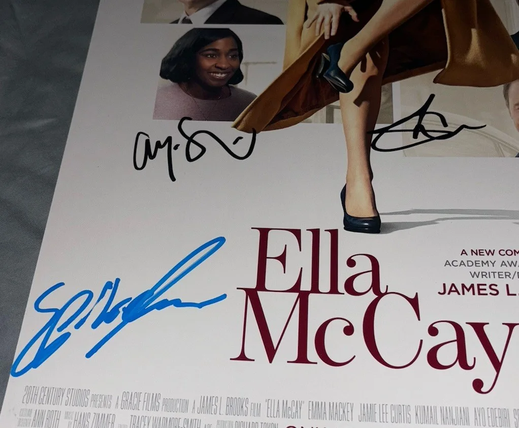 Ella McCay Signed Cast 12x18 Photo x3 Emma Mackey, Ayo Edebiri, Spike Fearn, изображение 2