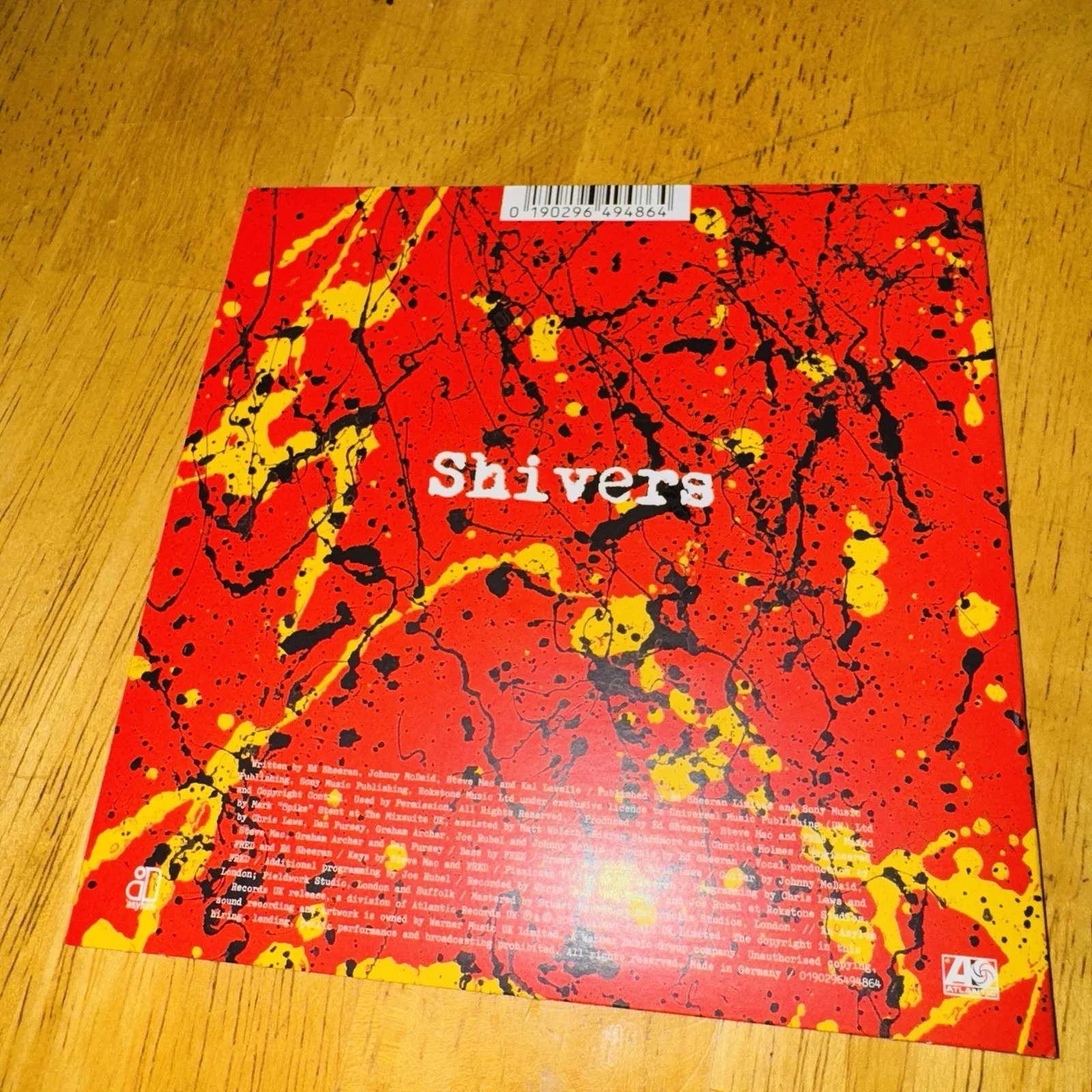 ED SHEERAN SIGNED / AUTOGRAPHED "SHIVERS" CD BECKETT COA NICE!!, image 4