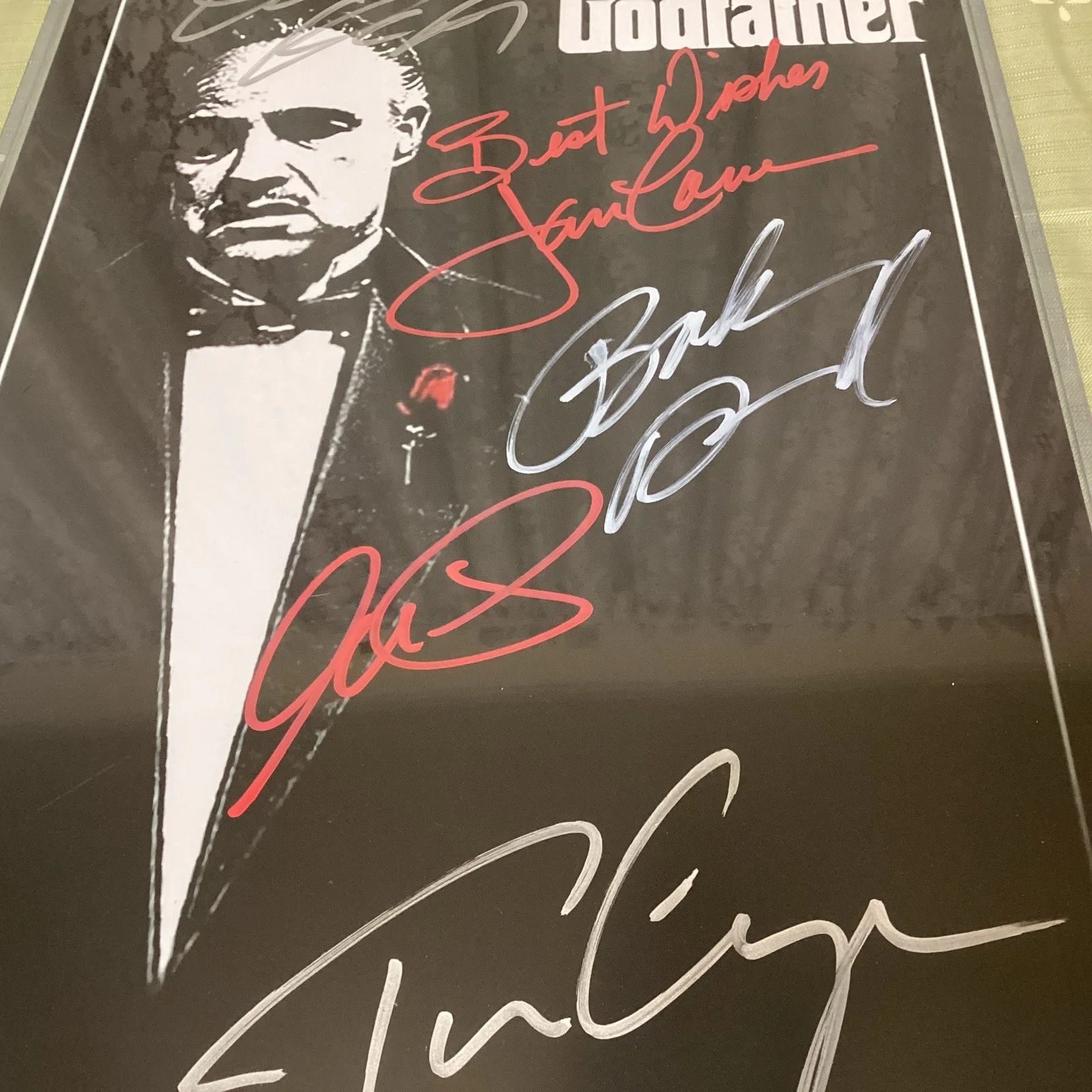 AL PACINO, JAMES CANN, ROBERT DUVALL, DIANE KEATON, FRANCIS FORD — GODFATHER CAST Autograph 11x17 PACINO, CAAN, DUVALL, FRANCIS FORD COPPOLA,KEATON, image 3