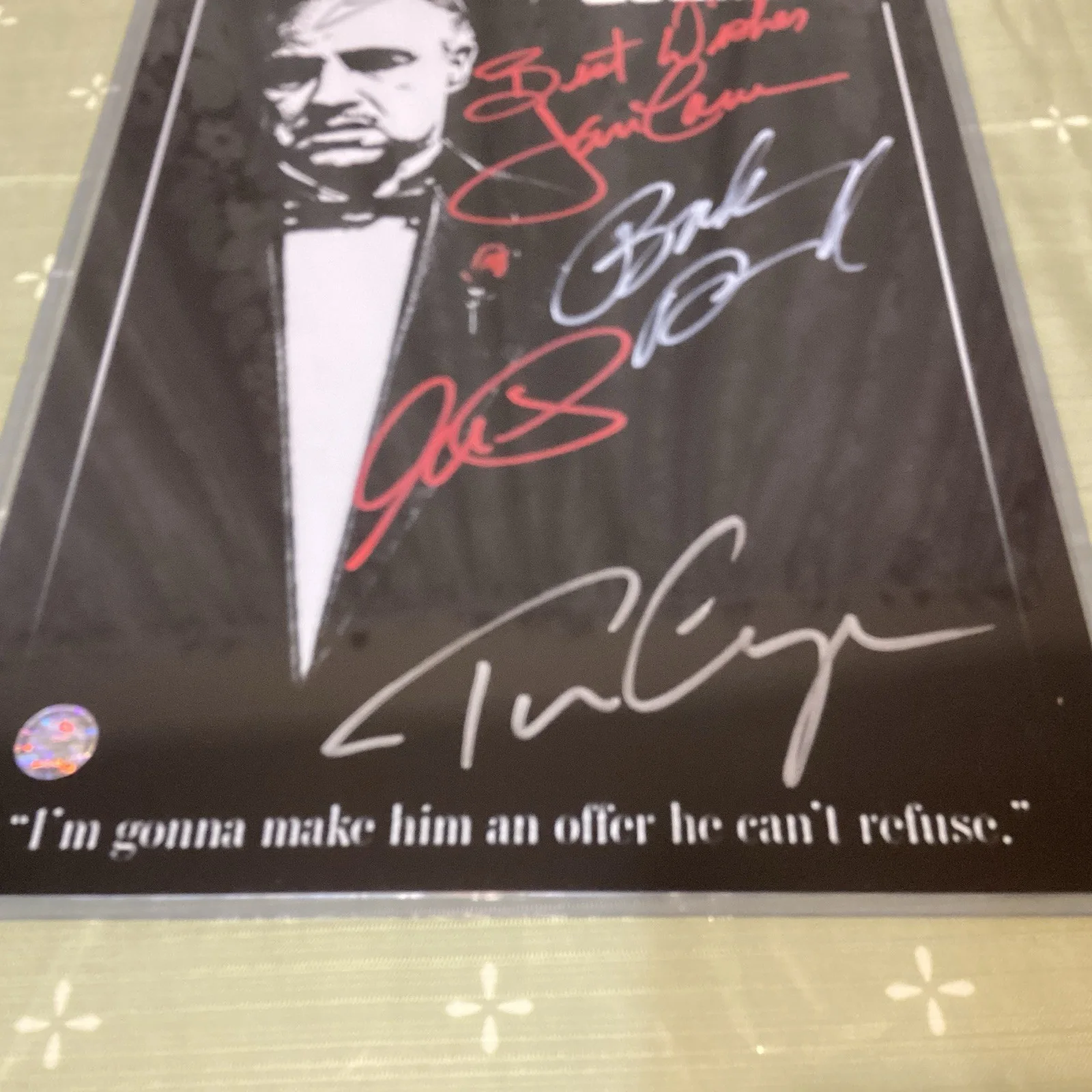 AL PACINO, JAMES CANN, ROBERT DUVALL, DIANE KEATON, FRANCIS FORD — GODFATHER CAST Autograph 11x17 PACINO, CAAN, DUVALL, FRANCIS FORD COPPOLA,KEATON, image 4