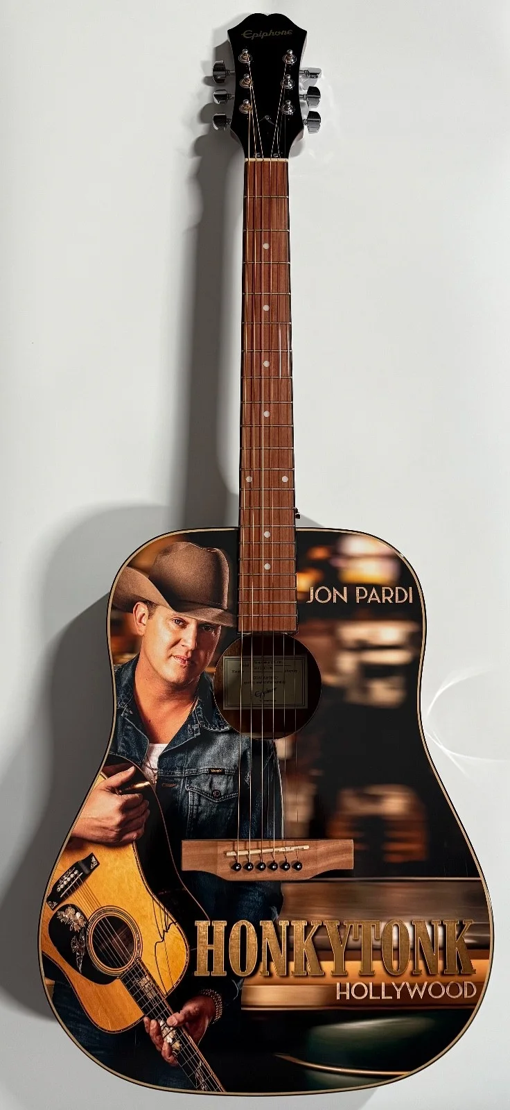 Jon Pardi ACOA Guitar Autograph Signed Acoustic Guitar, image 2