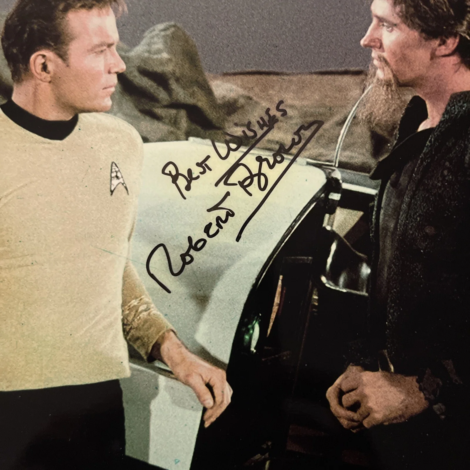 WILLIAM SHATNER & ROBERT BROWN Star Trek: Hand Signed Photograph 8.5 x 11” /KSK, image 2
