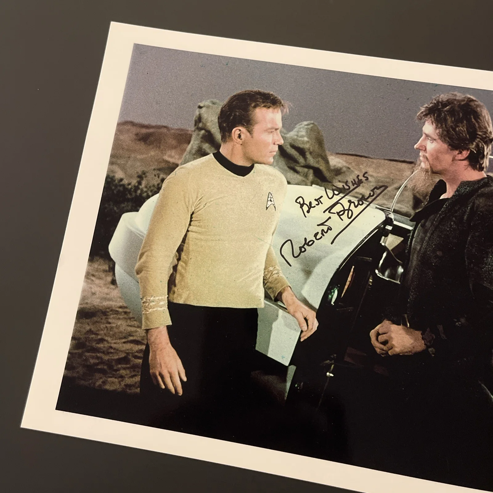 WILLIAM SHATNER & ROBERT BROWN Star Trek: Hand Signed Photograph 8.5 x 11” /KSK, image 3