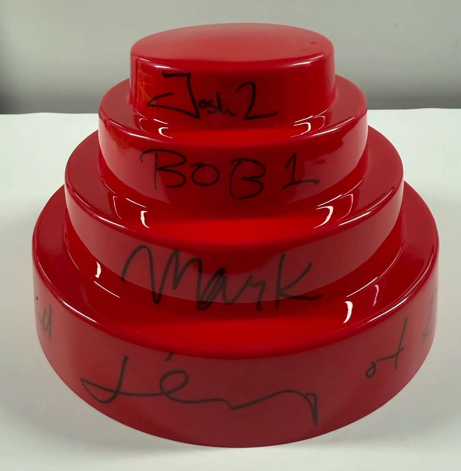 Devo ACOA Signed Autograph Red Energy Dome Hat, изображение 3