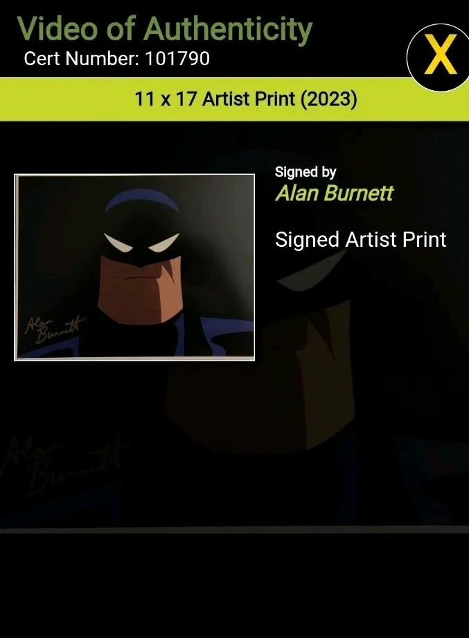 Alan Burnett — Batman The Animated Series Alan BURNETT Signed 8x10 Photo VOA #101790, изображение 5