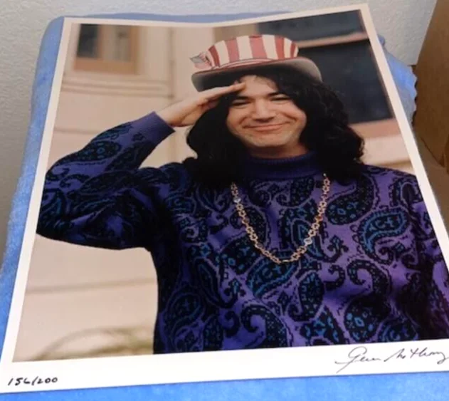 GENE ANTHONY Signed JERRY GARCIA Grateful Dead 12 x 14" Photo Limited Out of 200, изображение 3