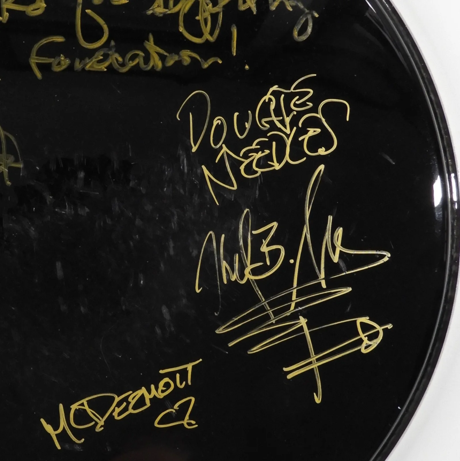 Joan Jett And The Blackhearts ACOA Signed Autograph Drumhead 100% Charity, image 3