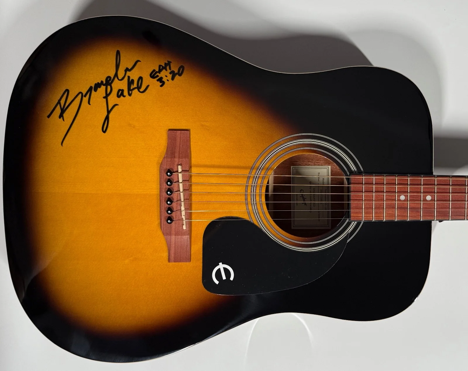 Brandon Lake ACOA Signed Autograph Acoustic Epiphone Guitar 100% Charity, изображение 5