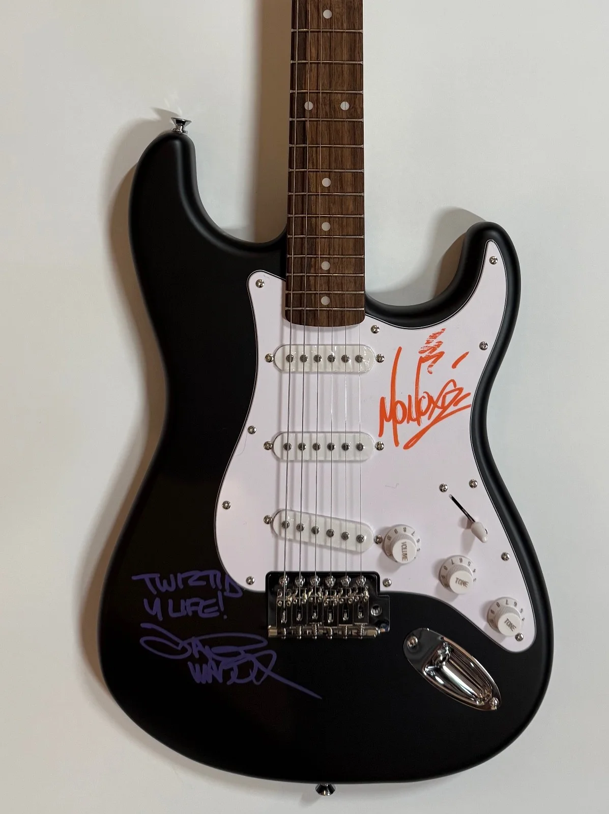 Twiztid ACOA Signed Autograph Guitar 100% Charity Monoxide Child, image 3
