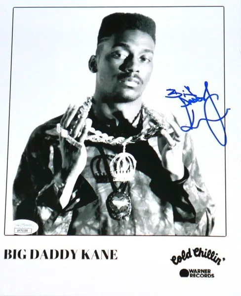 BIG DADDY KANE SIGNED COLD CHILLIN' WARNER RECORDS 8 x 10 PHOTO JSA OLD SCHOOL, image 2