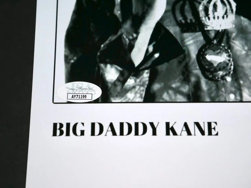 BIG DADDY KANE SIGNED COLD CHILLIN' WARNER RECORDS 8 x 10 PHOTO JSA OLD SCHOOL, image 3