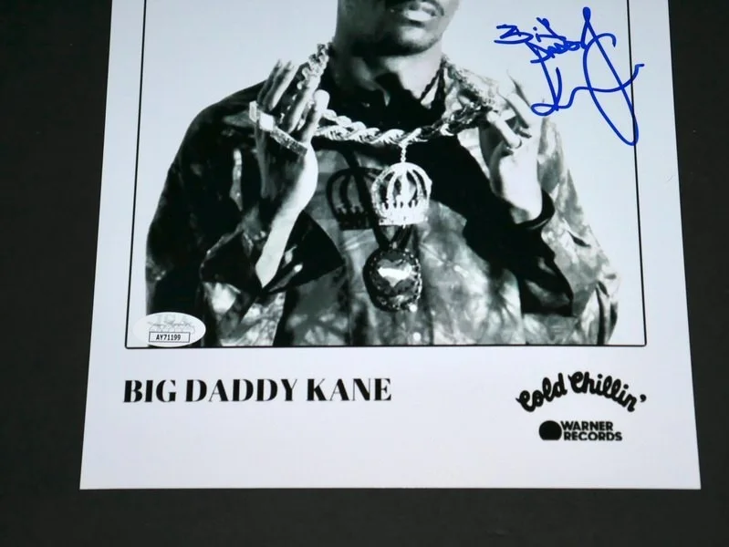 BIG DADDY KANE SIGNED COLD CHILLIN' WARNER RECORDS 8 x 10 PHOTO JSA OLD SCHOOL, image 5