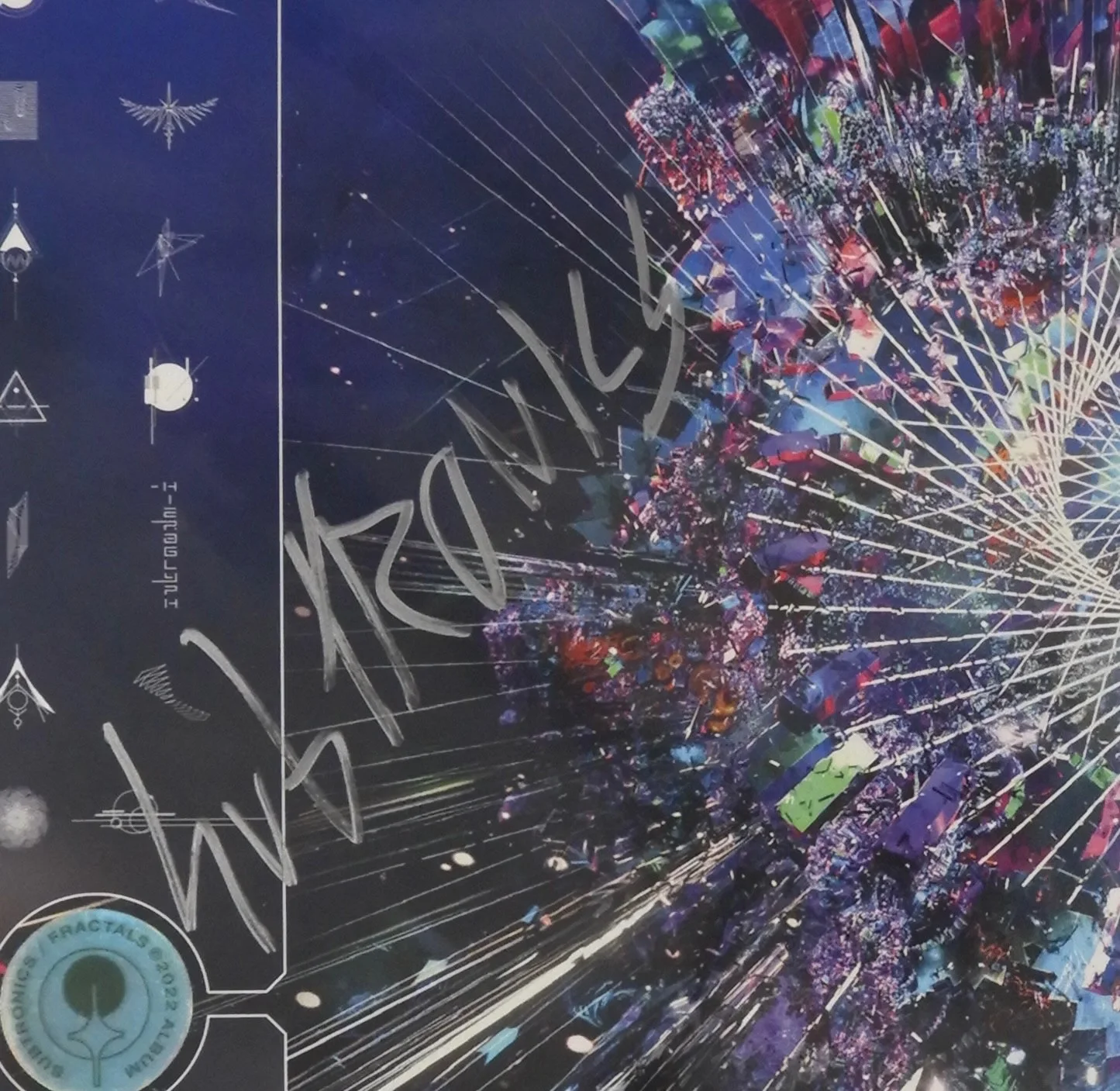 Subtronics Signed Autograph Album Record Vinyl Fractals, image 2