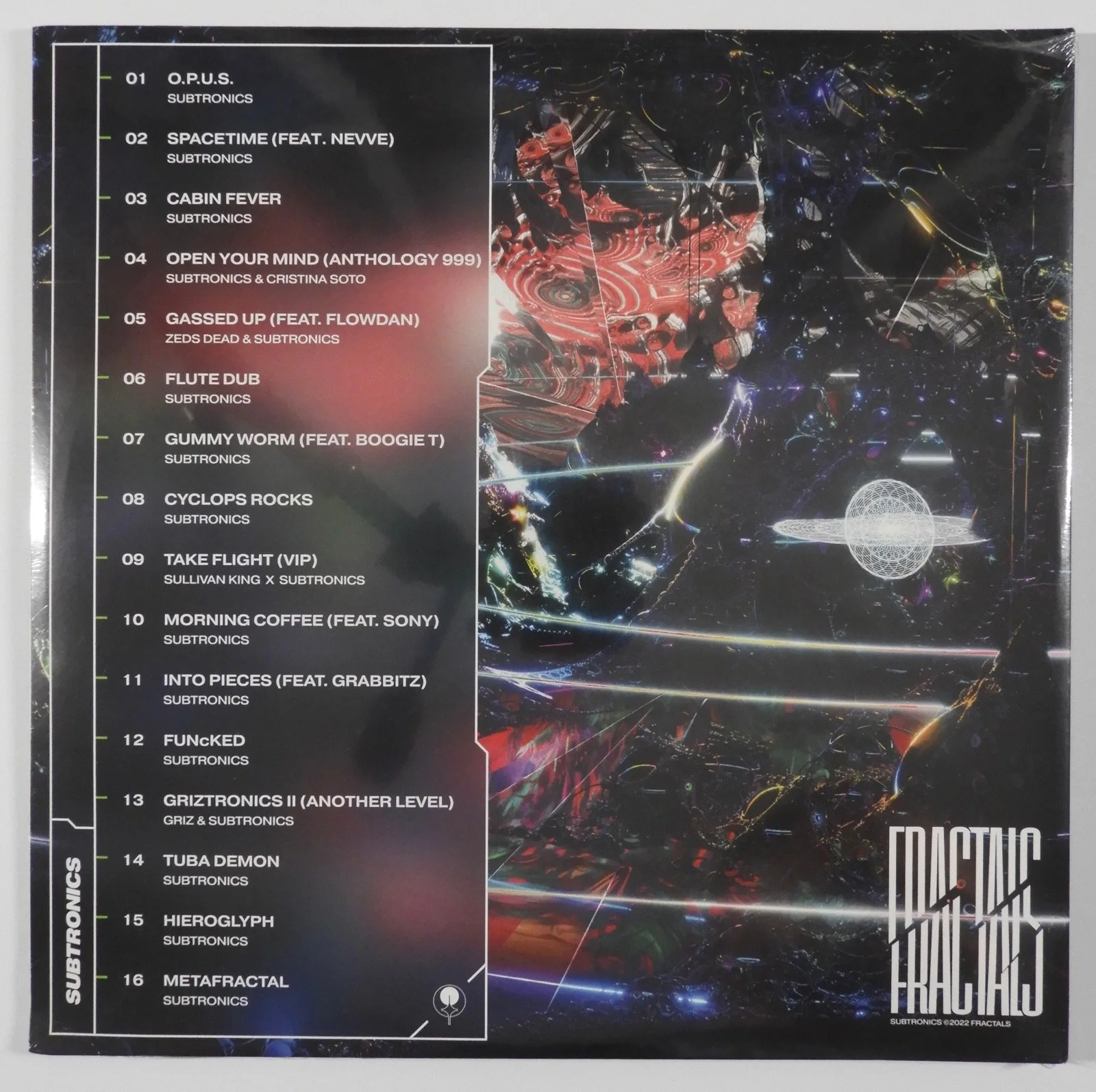 Subtronics Signed Autograph Album Record Vinyl Fractals, image 3