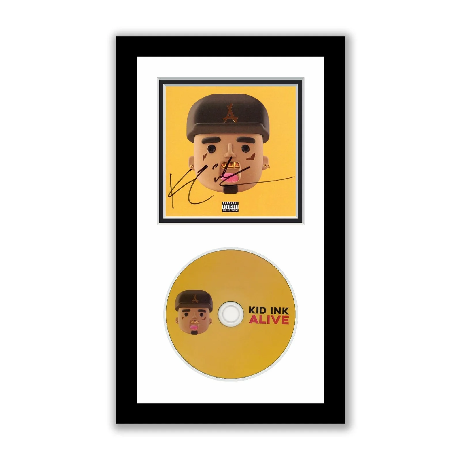 Kid Ink — Kid Ink Autographed Signed Framed CD Alive ACOA