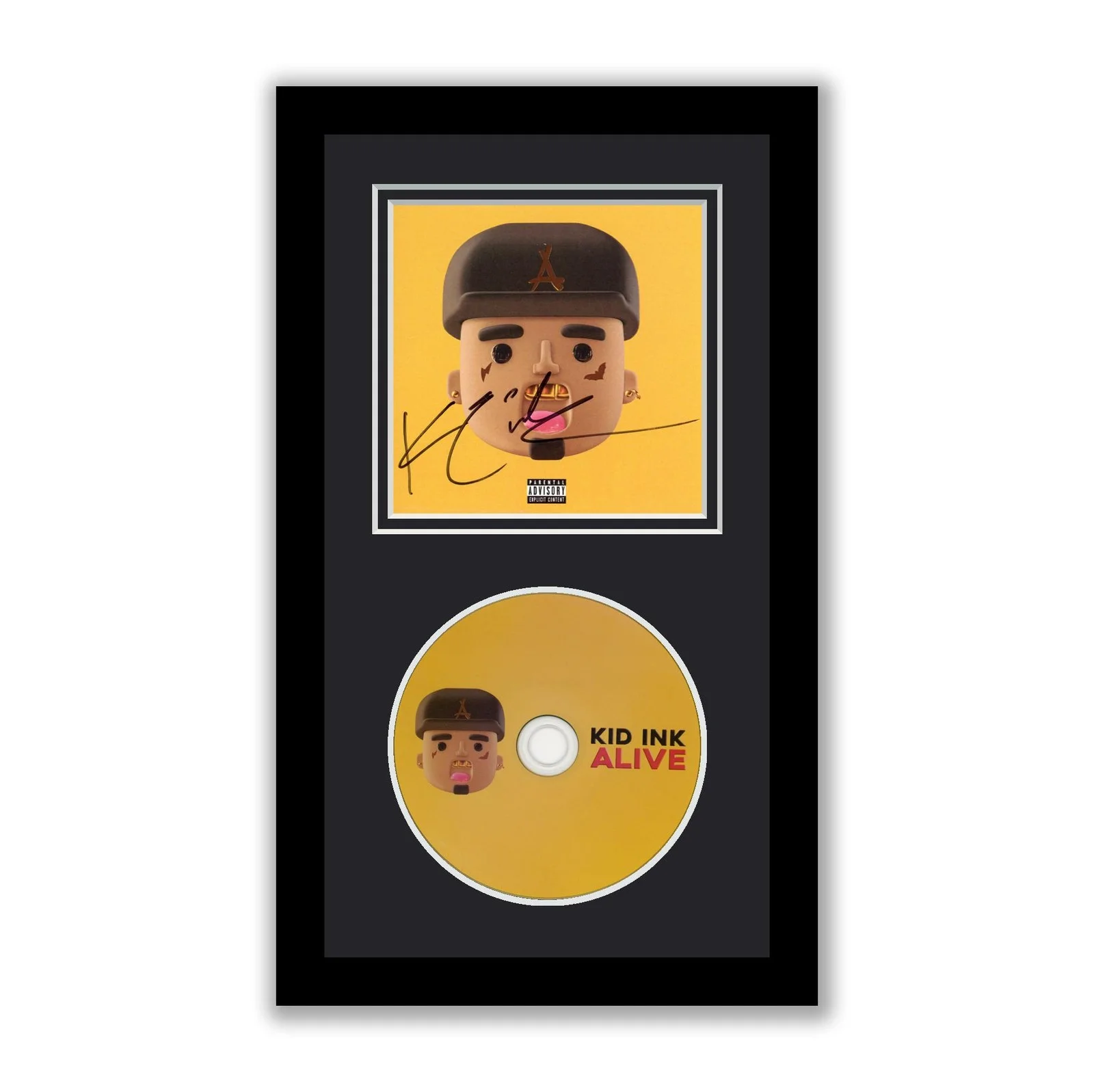 Kid Ink — Kid Ink Autographed Signed Framed CD Alive ACOA