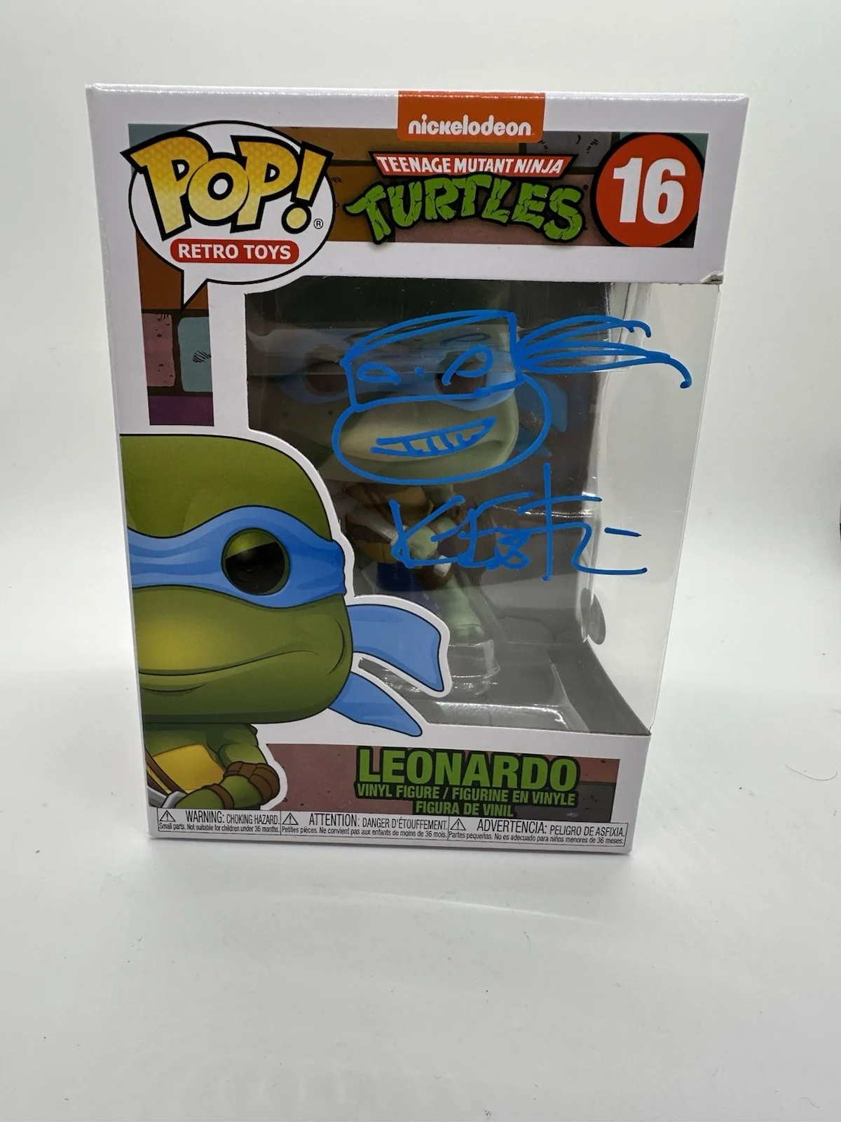 KEVIN EASTMAN — KEVIN EASTMAN TMNT SIGNED FUNKO FIGURE LEONARDO AUTOGRAPH PSA COA