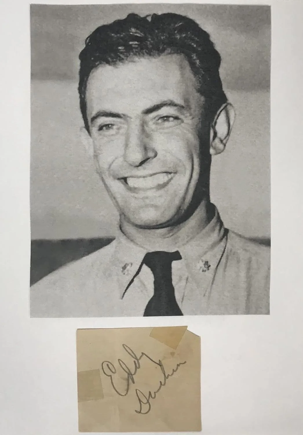 Eddy Duchin — Eddy Duchin (d. 1951) Signed Autographed 8.5x11 Signature Display