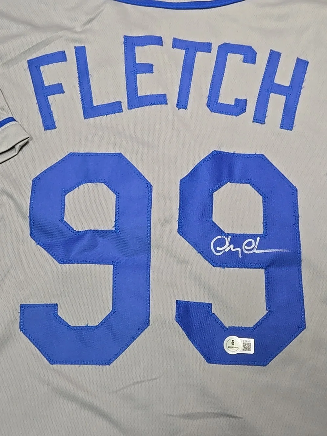 Chevy Chase — Chevy Chase Signed FLETCH Baseball Jersey Beckett COA, image 2